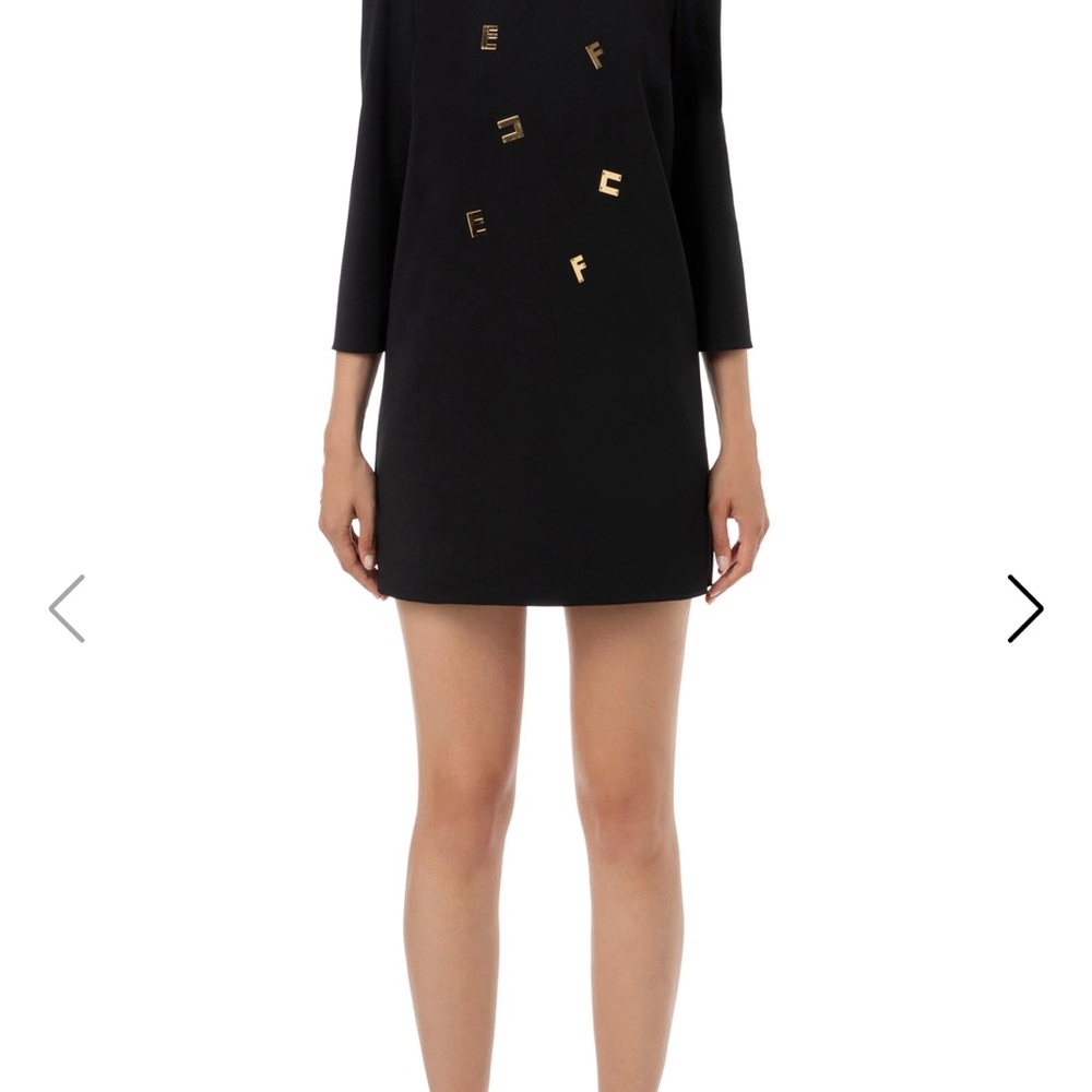 Elisabeth’s Franchi beautif Italian designer MINI-DRESS New size 38 - Picture 4 of 8